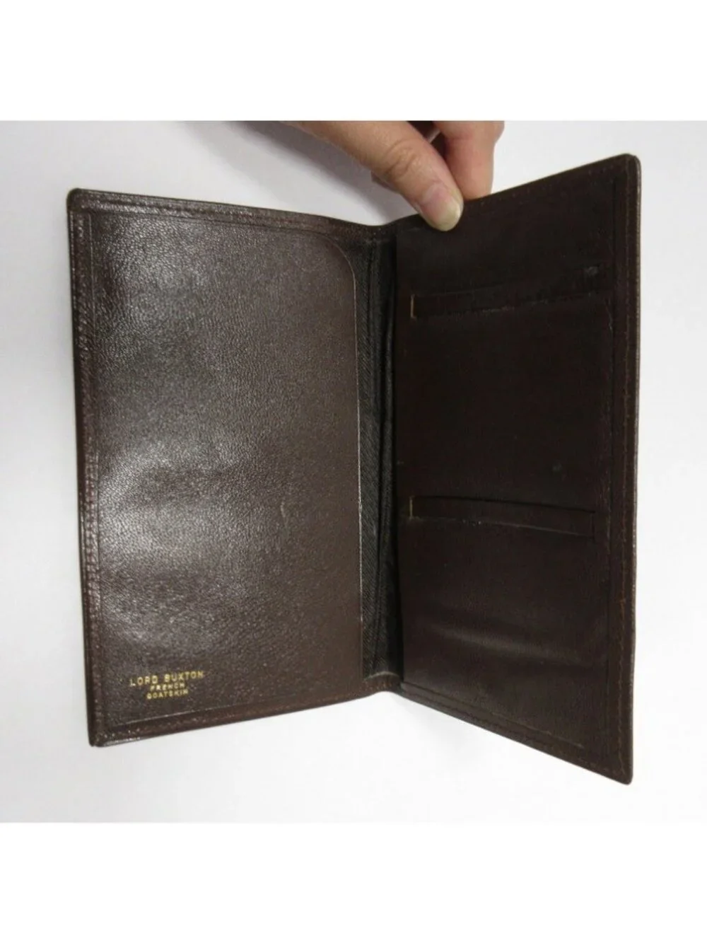 VINTAGE Lord Buxton Wallet Long Bi Fold French French Goatskin Leather